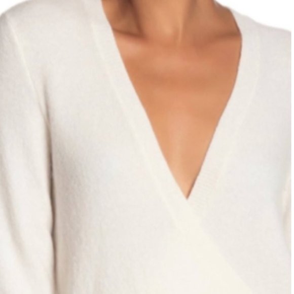 Madewell Wrap White Sweater Size XS - Picture 7 of 7